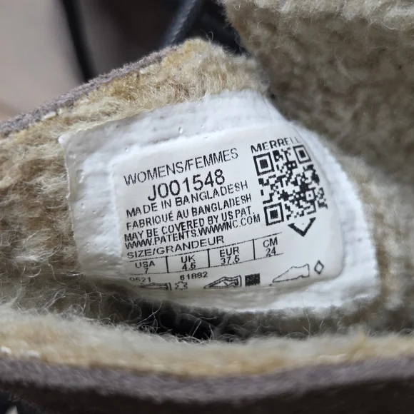 Merrell Juno Bluff Polar Waterproof Gray Suede Boot Womens J001548 - Picture 13 of 15